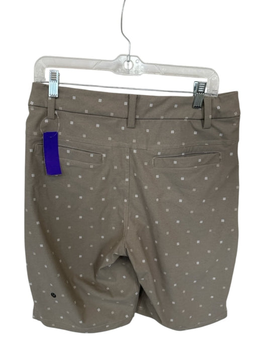 Lululemon Size 32 Tan & Cream Polyester Print Athletic Men's Shorts Tan & Cream / 32