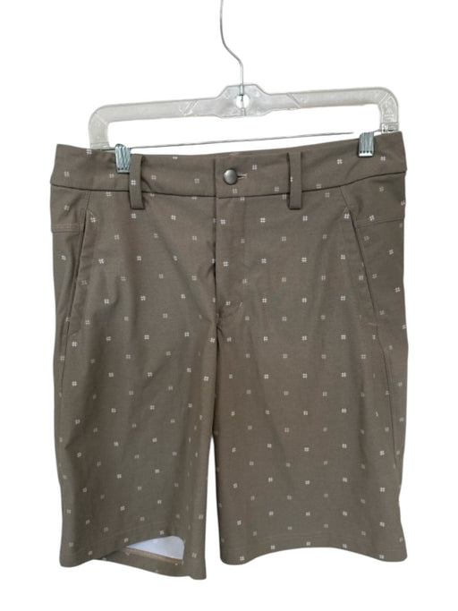 Lululemon Size 32 Tan & Cream Polyester Print Athletic Men's Shorts Tan & Cream / 32