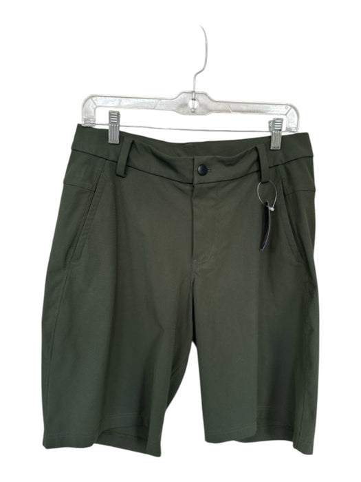 Lululemon Size 32 Forest Green Polyester Solid Athletic Men's Shorts Forest Green / 32
