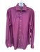 Thomas Dean Size M Purple Cotton Diamond Button Down Men's Shirt Purple / M