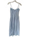Lost + Wander Size S Baby Blue Cotton Spaghetti Strap Eyelet collar Maxi Dress Baby Blue / S