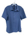 Lululemon Size L Slate Blue Recycled Polyester Grid Button Down Athletic Shirt Slate Blue / L