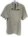 Lululemon Size L Chartruse Recycled Polyester Grid Button Down Athletic Shirt Chartruse / L