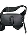 Marc Jacobs Black Leather Canvas Strap Rectangle Zip Close Crossbody Bag Black / S