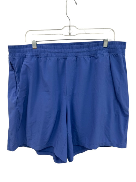 Lululemon Size XXL Blue Synthetic Solid Athletic Men's Shorts Blue / XXL