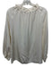 Ann Mashburn Size Medium Cream White Long Sleeve Button Front Gathered Top Cream White / Medium
