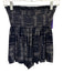 Koch Size S Navy Blue & White Synthetic Paisley Print Smocked Waist Shorts Navy Blue & White / S