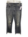 Mother Size 28 Gray Wash Cotton Zip Fly Distressed Jeans Gray Wash / 28