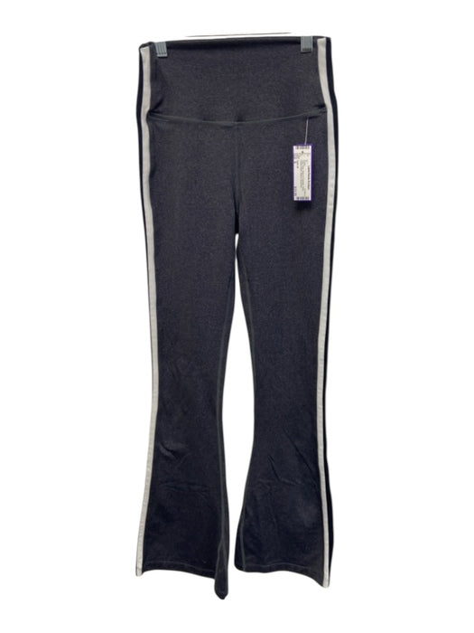 Splits 59 Size S Dark Gray Nylon & Polyester Flare Elastic Waist Striped Pants Dark Gray / S
