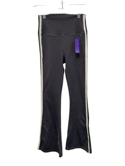 Splits 59 Size S Dark Grey Nylon & Polyester Flare Elastic Waist Striped Pants Dark Grey / S