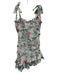Rococo Sand Size S White & Multi Cotton Sleeveless smocked Ruffle Dress White & Multi / S