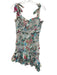 Rococo Sand Size S White & Multi Cotton Sleeveless smocked Ruffle Dress White & Multi / S