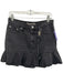 Snacks by Mother Size 28 Black Cotton Pleated Zip Fly High Rise Skirt Black / 28
