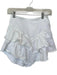 Mother Size 24 White Cotton Blend Ruffle Denim Mini Skirt White / 24