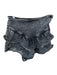 Mother Size 27 Heathered Black Cotton Blend Ruffle Denim Mini Skirt Heathered Black / 27