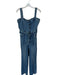 Show Me Your Mumu Size L Med Dark Wash Cotton & Spandex Square Neck Pants Jumper Med Dark Wash / L