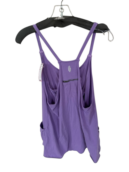 FP Movement Size XS Purple Cotton Blend Spaghetti Strap Built in Shorts Dress Purple / XS