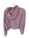Lululemon Size M/L Mauve Pink Cotton Blend Half Zip kangaroo Pocket Hoodie Mauve Pink / M/L