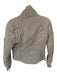 FP Movement Size S Taupe & White Polyamid Quilted Striped Full Zip Jacket Taupe & White / S