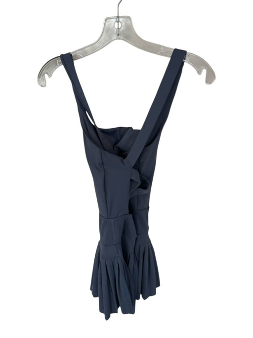 Goldhinge Size S Gray Polyester Blend Built in bra Pleated Built-In Shorts Dress Gray / S