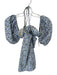 More To Come Size S Blue & Green Polyester Short Balloon Sleeve Flowers Dress Blue & Green / S