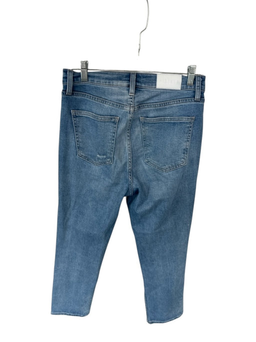 Pistola Size 27 Med Light Wash Cotton High Waist Straight Leg distressed Jeans Med Light Wash / 27