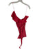 En Saison Size M Red Cotton Blend One Shoulder Belted Romper Red / M