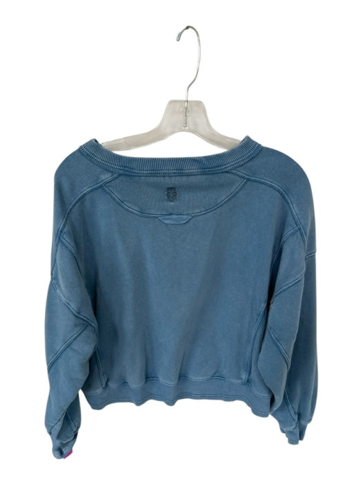 FP Movement Size S Slate Blue Cotton Long Sleeve Athletic Sweatshirt Slate Blue / S