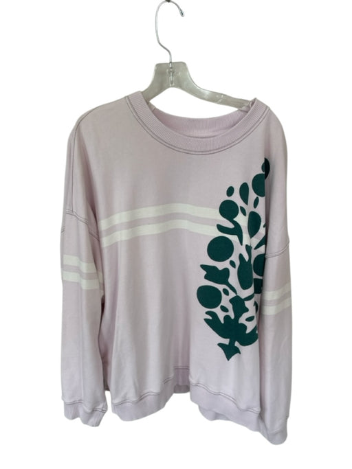 FP Movement Size L Purple & Teal Cotton Long Sleeve Logo Oversize Sweatshirt Purple & Teal / L