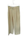 Crescent Size M Butter Yellow Polyester Blend High Waist Wide Leg Trouser Pants Butter Yellow / M