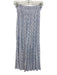 India Collection Emerson Fry Size XS/S Blue & White Modal Floral Tiered Skirt Blue & White / XS/S