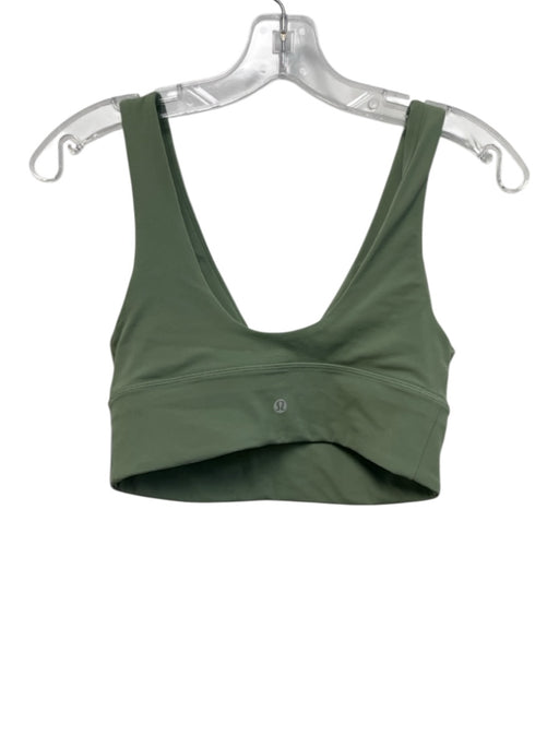 Lululemon Size 8/6 Sage green Sleeveless V Neck Biker Bra Short Set Sage green / 8/6