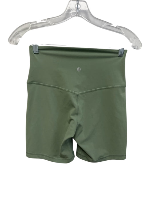 Lululemon Size 8/6 Sage green Sleeveless V Neck Biker Bra Short Set Sage green / 8/6