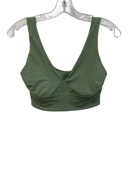 Lululemon Size 8/6 Sage green Sleeveless V Neck Biker Bra Short Set Sage green / 8/6