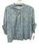India Collection Emerson Fry Size One Size Blue, Gray, White Cotton Floral Top Blue, Gray, White / One Size