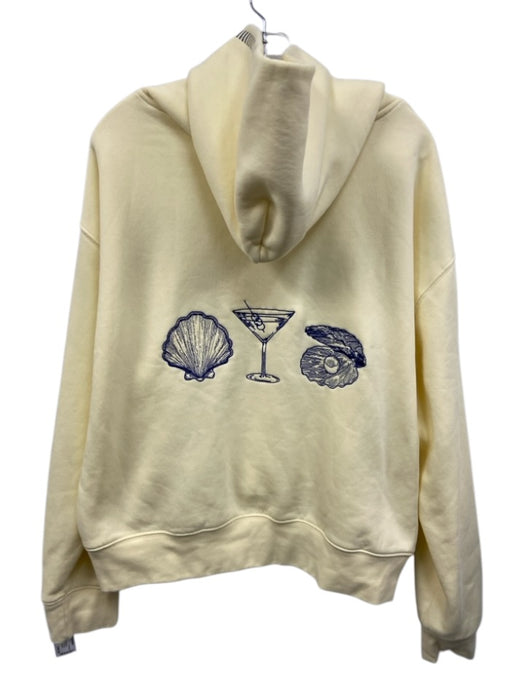 Doughboy Depot Size XL Yellow Cotton Blend Embroidered Hoodie Pullover Sweater Yellow / XL