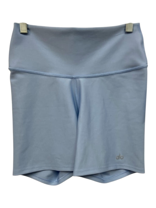 Alo Size S Light Blue No Fabric Tag Elastic Waistband Bike Athletic Shorts Light Blue / S