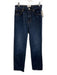 Reformation Size 26 Dark Wash Cotton Blend Denim High Rise Straight Leg Jeans Dark Wash / 26