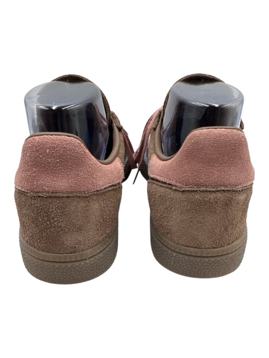 Adidas Shoe Size 7.5 Brown, Blue & Pink Leather Upper Suede T Toe Sneakers Brown, Blue & Pink / 7.5