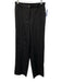 J. Crew Size ST Black Linen Elastic Back Belt Loops Button & Zip Fly Pants Black / ST