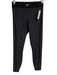 Alo Size Est S Black Missing Fabric Tag Elastic Waistband Velvet Detail Leggings Black / Est S