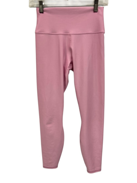 Alo Size S Pink Missing Fabric Tag Elastic Waistband Athletic Leggings Pink / S