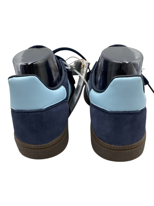 Adidas Shoe Size 7.5 Mixed Blues Leather Upper Suede T Toe Low Top Sneakers Mixed Blues / 7.5