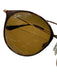 Ray Ban Brown Metal Tortoiseshell Round Tinted Lens Double Bridge Sunglasses Brown