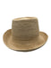 Janessa Leone Beige Straw Woven Round Bucket Sun Hat Beige / Medium