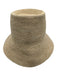 Janessa Leone Beige Straw Woven Round Bucket Sun Hat Beige / Medium
