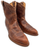 Tecovas Shoe Size 8 Brown Leather Cowboy Boot Stacked Heel Booties Brown / 8
