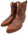 Tecovas Shoe Size 8 Brown Leather Cowboy Boot Stacked Heel Booties Brown / 8