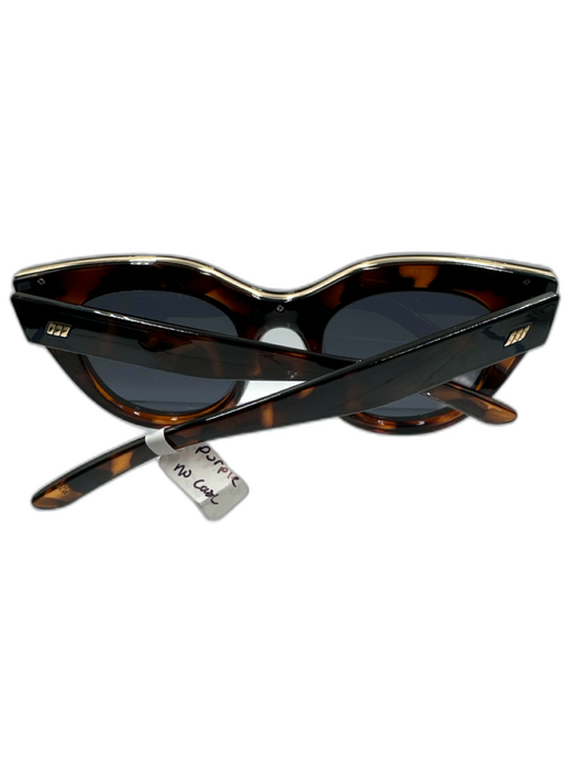 Le Specs Brown Acetate Tortoise shell Cat Eye Sunglasses Brown