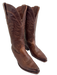 Tecovas Shoe Size 8.5 Brown Leather Cowboy Boot Stacked Heel Boots Brown / 8.5
